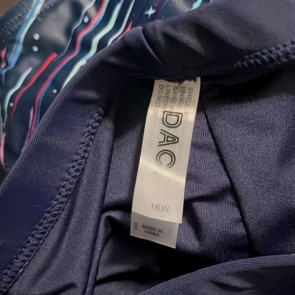 Daci blue two piece swim suit, size 16W, NWT. - Picture 10 of 10